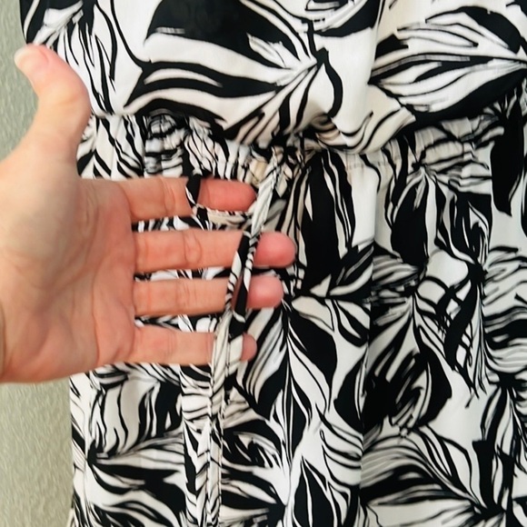 ⭐️NWT,Massimo,Lacy Leaves,Printed Dress,Drawstring Waist,FULL Skirt,Size XXL - Picture 13 of 14